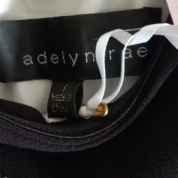 Nwt Anthropologie By Adelyn Rae Gray/Black Strapless Dress Sz S Very CHIC! - Picture 9 of 9